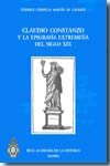 Claudio Constanzo y la epigrafía extremeña del siglo XIX. 9788495983909