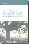 Evolución de la propiedad de la tierra en el partido judicial de Don Benito, 1750-1880