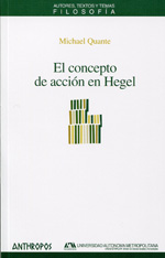 El concepto de acción en Hegel. 9788476589755