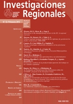 Revista Investigaciones Regionales N.º 22 - Primavera 2012
