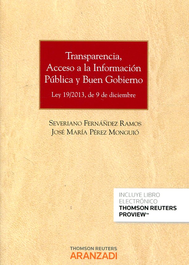 Transparencia, acceso a la información pública y buen gobierno