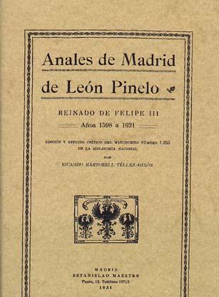 Anales de Madrid de León Pinelo. 9788497610582
