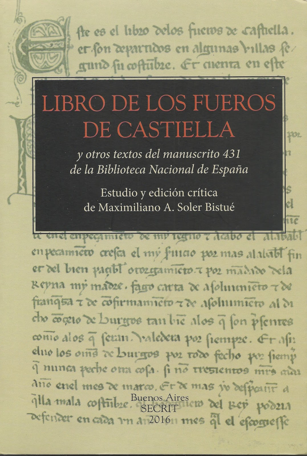 Libro de los Fueros de Castiella