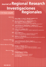 Revista Investigaciones Regionales, Nº 40, año 2018