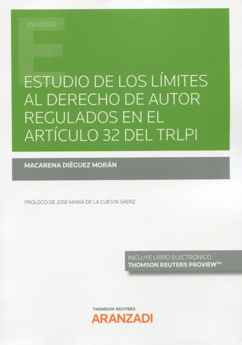 Estudio de los límites al derecho de autor regulados en el artículo 32 del TRLPI