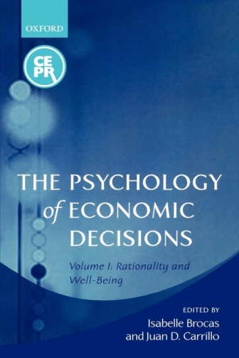 The psychology of economic decisions. 9780199251087