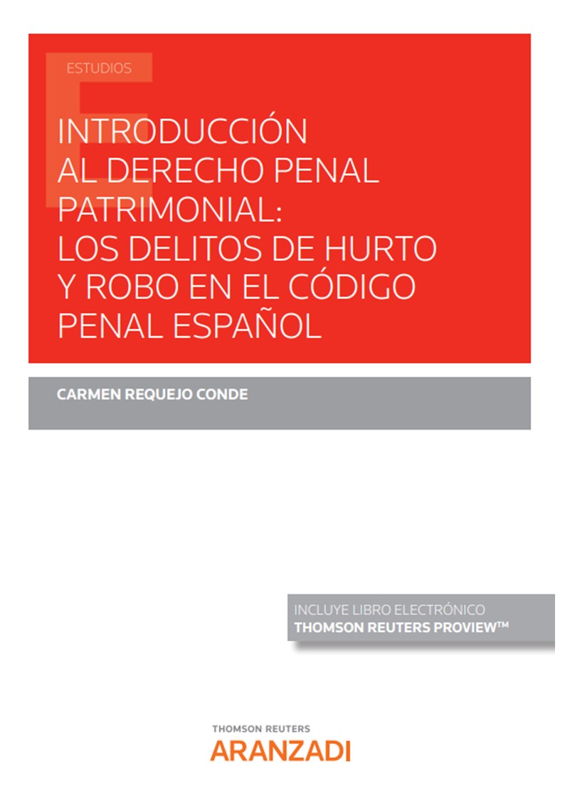 Introducción al Derecho penal patrimonial. 9788413907383