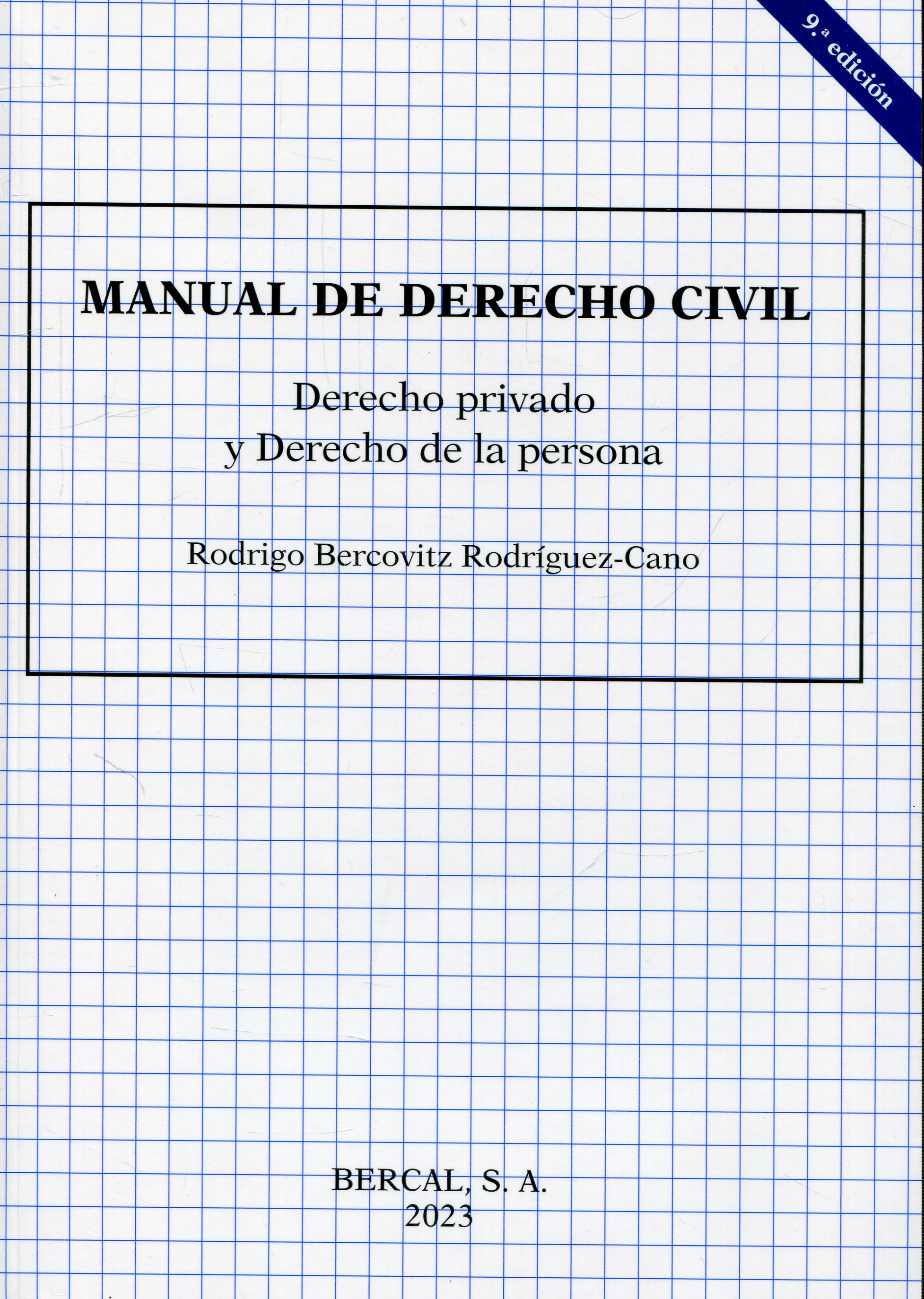 Manual de Derecho Civil. 101103768