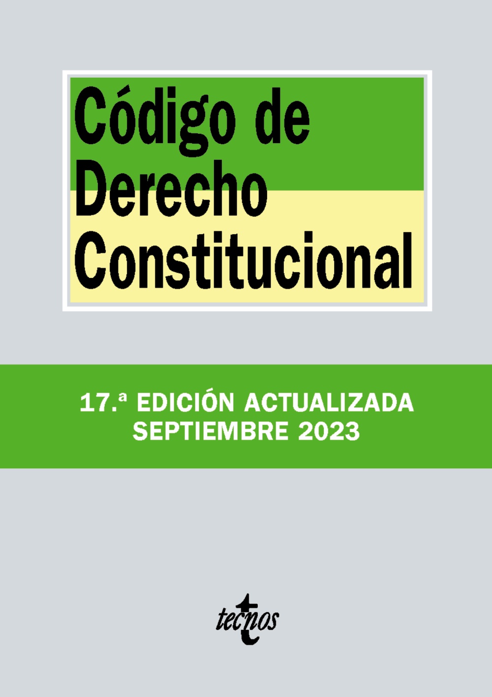 Código de Derecho Constitucional. 9788430988457